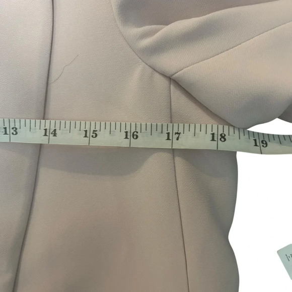 ZARA Basic Blazer Women Sand Pink Cuffed Rolled-Up 3/4 Sleeves Open Front XS NWT - Picture 10 of 13